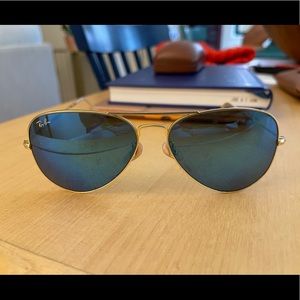 Ray-Ban Aviator Flash lenses (Blue Metallic lenses)